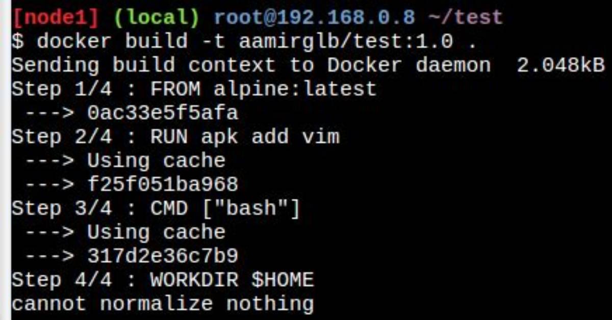 'Cannot Normalize Nothing' Error on Docker Hub Multi-Stage Build with Shared Arg [Duplicate]