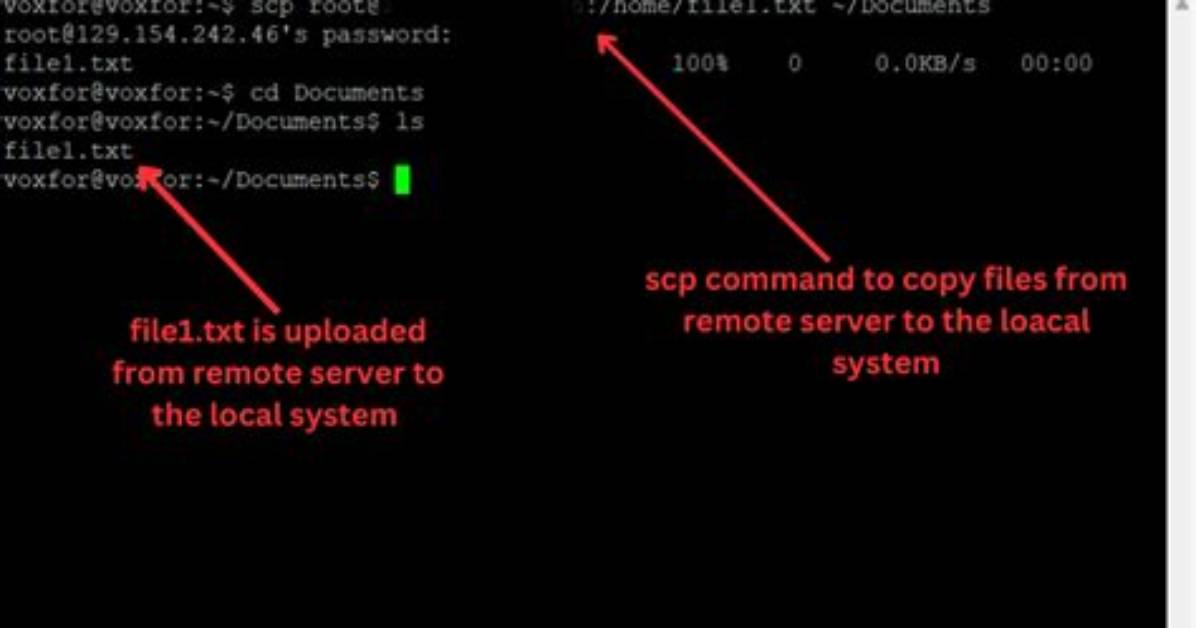 Cannot Scp Files from Remote Server to Computer