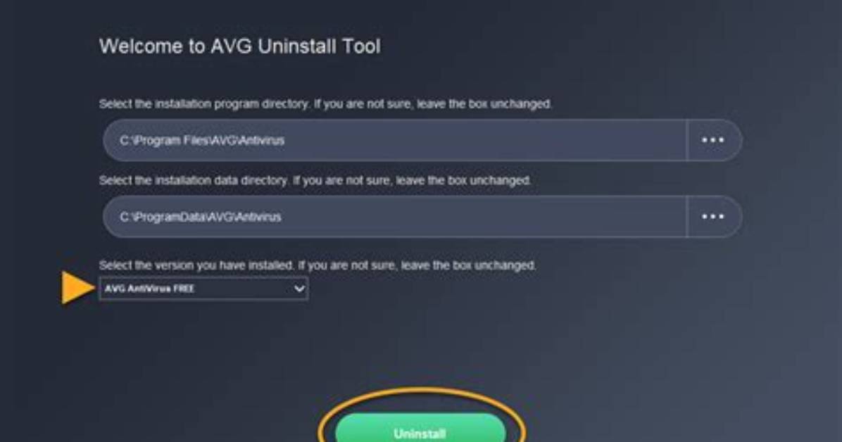 Cannot Uninstall Avg Antivirus