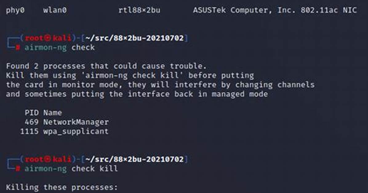 Cannot Use Command Airmon-Ng