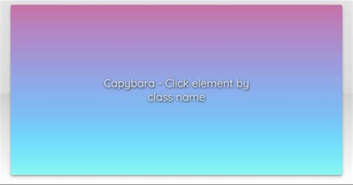 Capybara - Click Element by Class Name