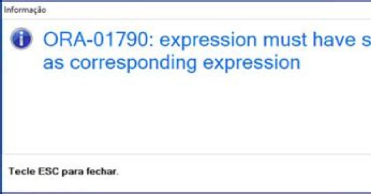Case Causing Ora-01790: Expression Must Have Same Datatype as Corresponding Expression Error