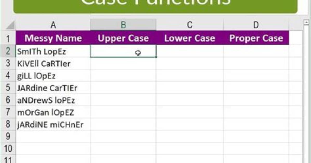 Case Function Equivalent in Excel