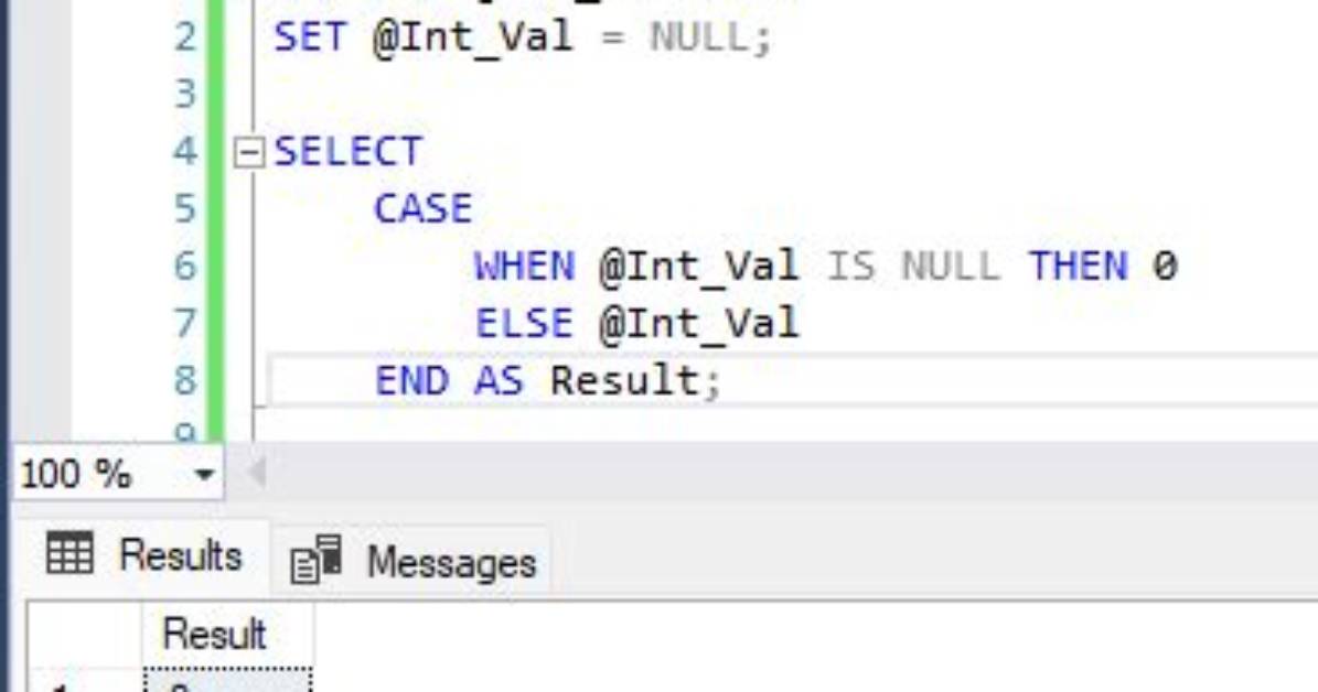 Case Function with Is Null