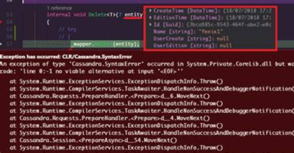 Cassandra "No Viable Alternative at Input"