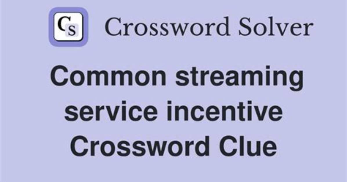 Category on a Streaming Service Crossword Clue Nyt