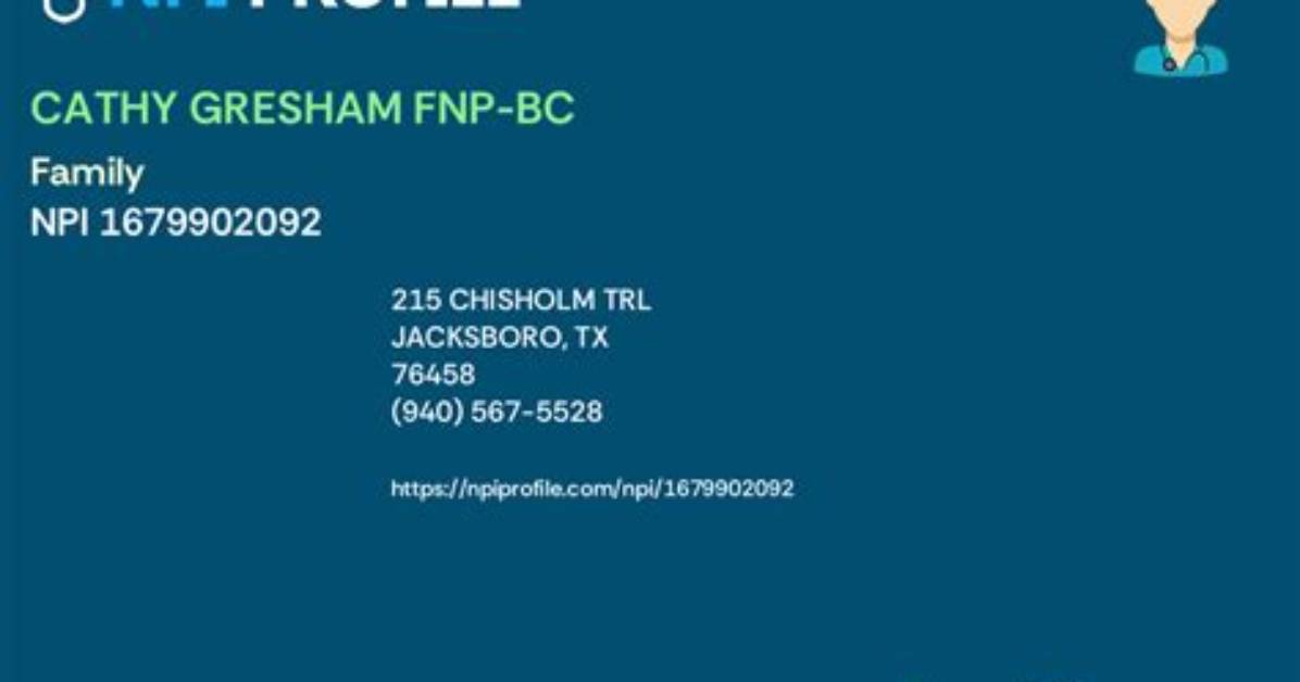 Cathy Gresham – Jacksboro, Tx