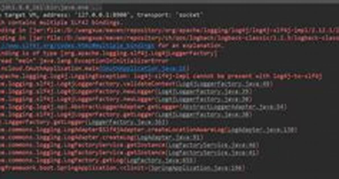 Caused by: Org. Apache. Logging. Log4J. Loggingexception: Log4J-Slf4J-Impl Cannot Be Present with Log4J-to-Slf4J