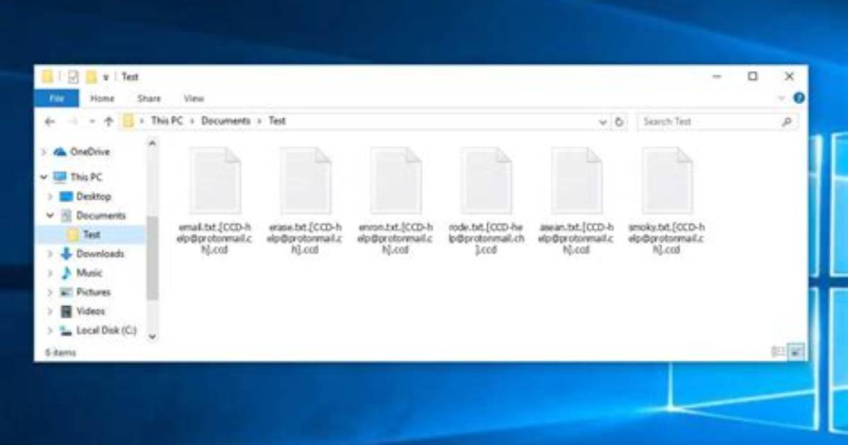 Ccd Virus File (Ccd-Help@Protonmail. Ch) – How to Remove It