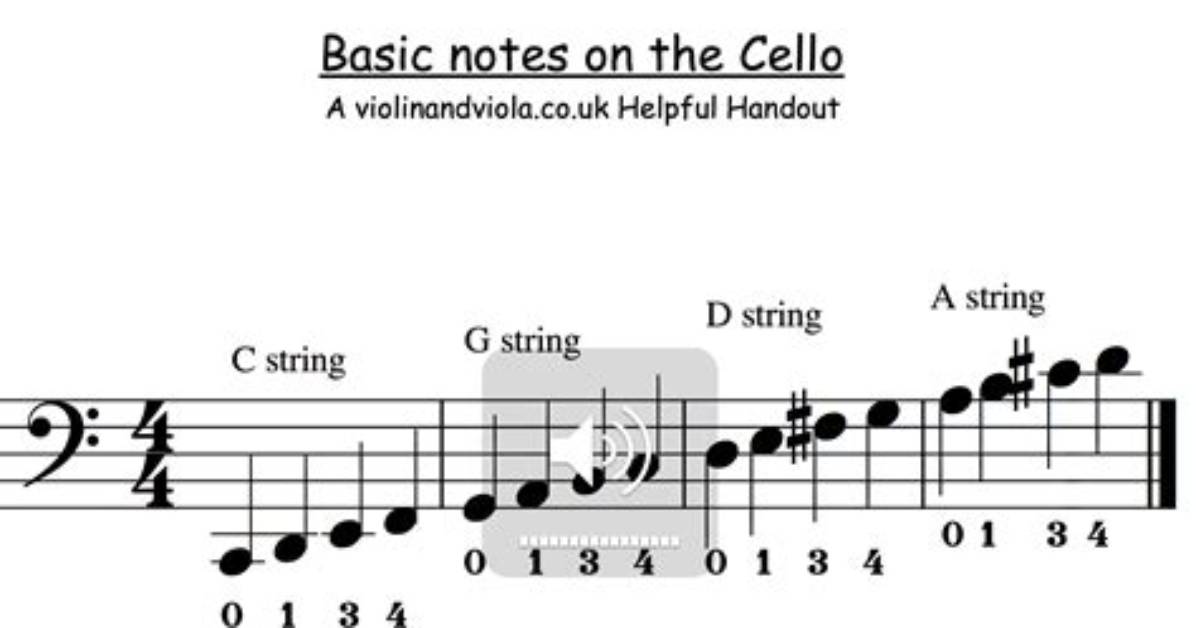 Cello Notes on the Staff Quiz