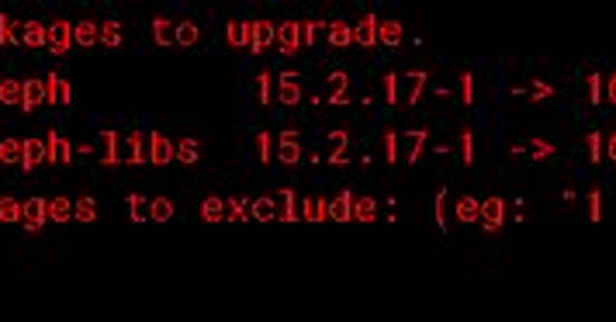 Ceph-Libs Package Can Be Removed?