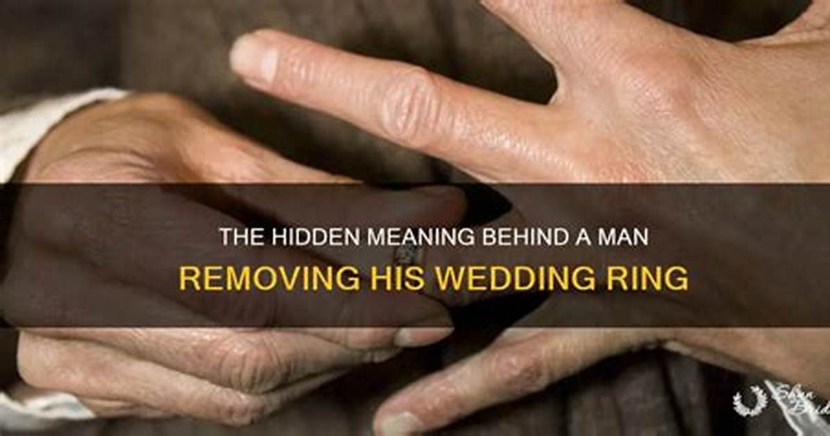 Chad Takes off His Wedding Ring