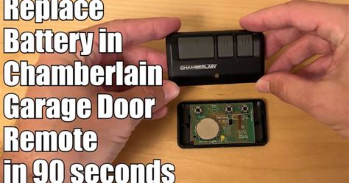 Chamberlain Garage Door Remote Battery