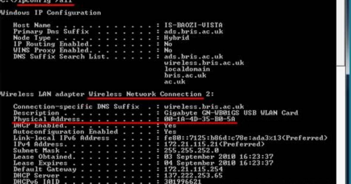 Change Mac Address on Wireless Nic