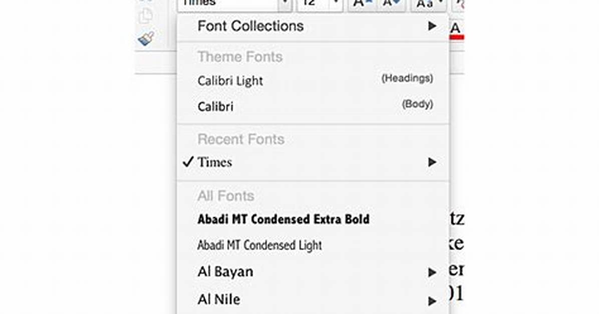 Change Theme Font in Microsoft Word (Mac) 15