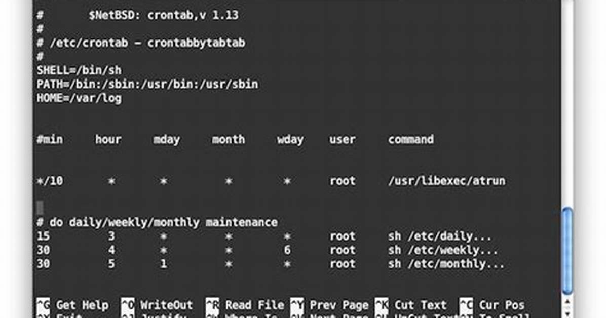 Changing Default Crontab Editor