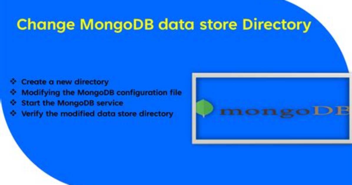 Changing Mongodb Data Store Directory
