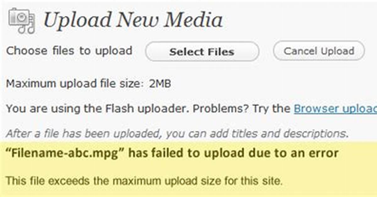 Changing Upload_Max_Filesize on Php