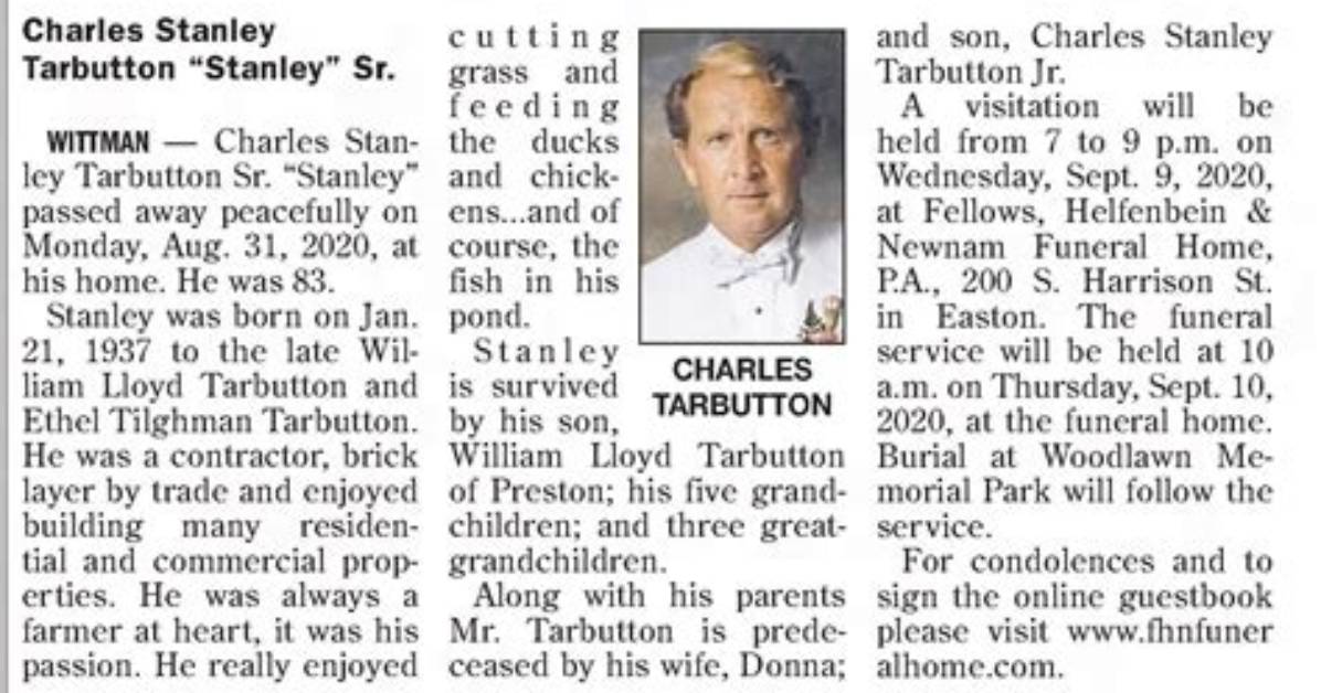 Charles Tarbutton Net Worth