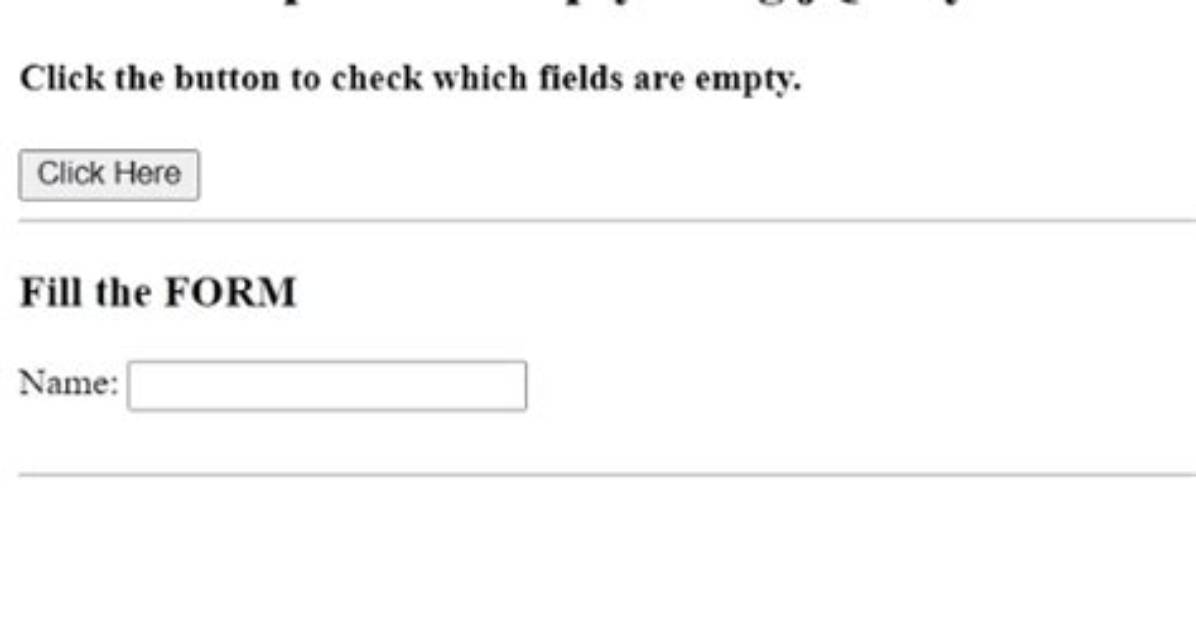 Check If Inputs Are Empty Using jQuery