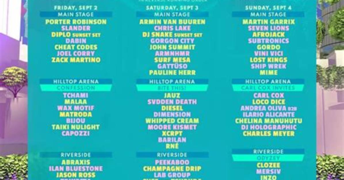 Check out the Lineups for Electric Zoo’s Six Curated Stages