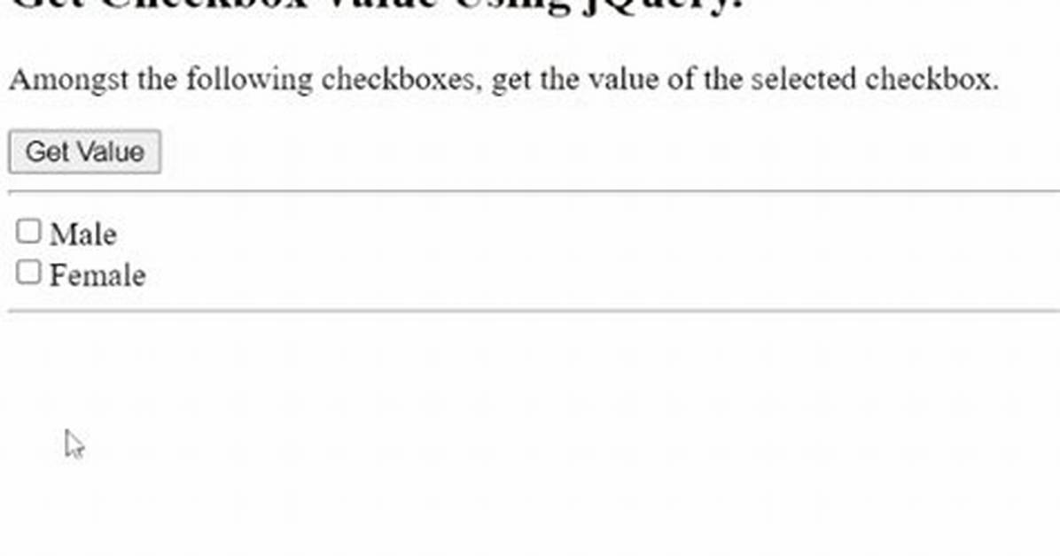 Checkbox Value 0 or 1