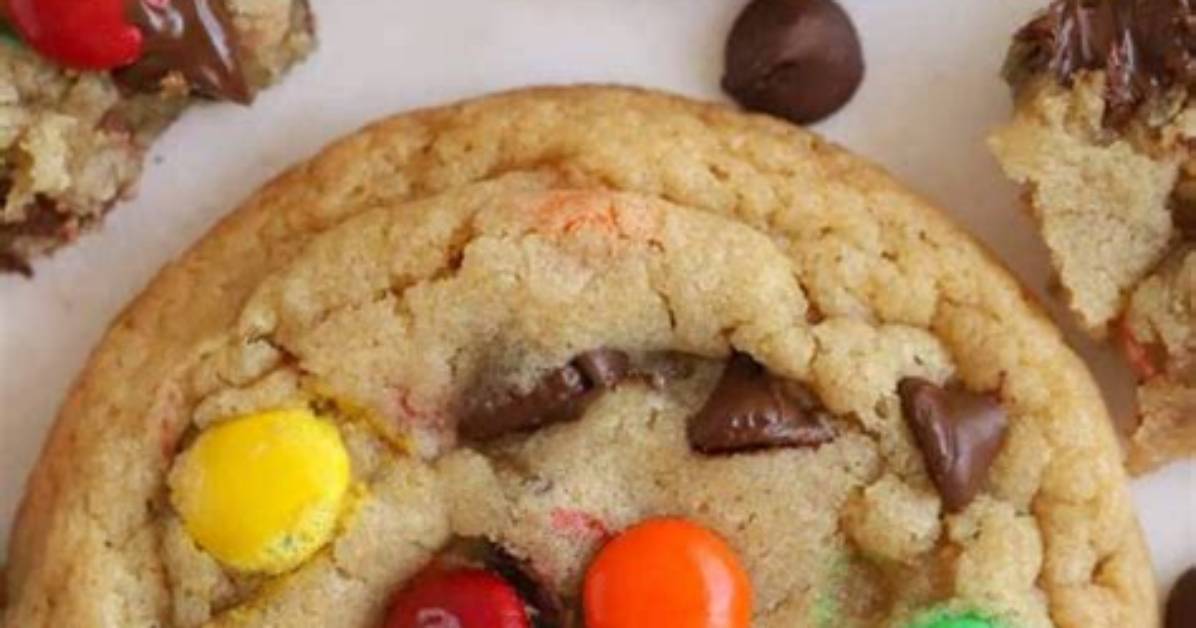 Chewy M&M Cookies - Celebrating Sweets