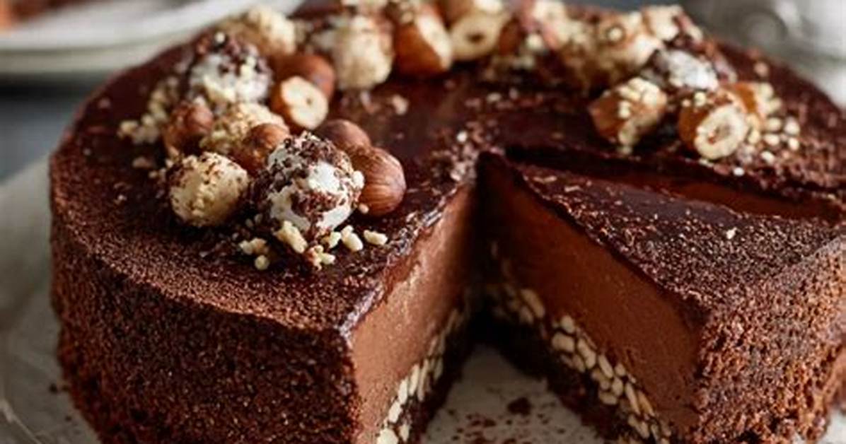 Chocolate-Hazelnut Macaroon Torte