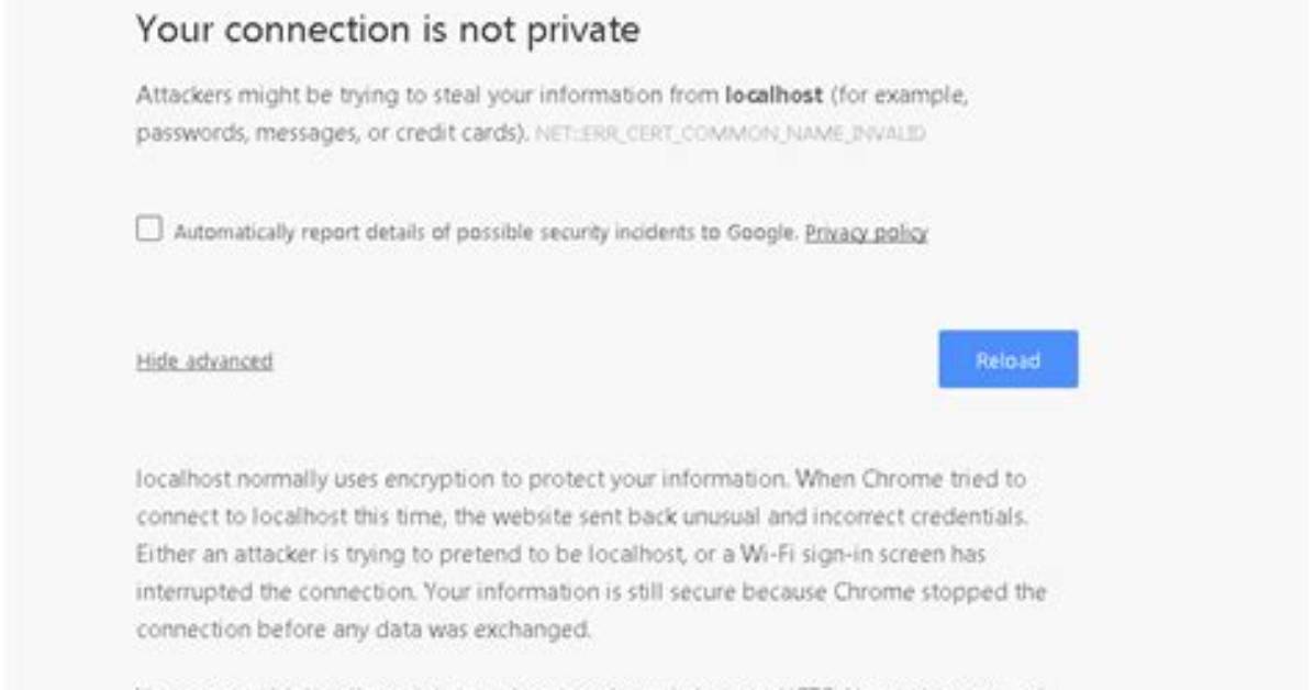 Chrome: the Website Uses Hsts. Network Errors. .. This Page Will Probably Work Later