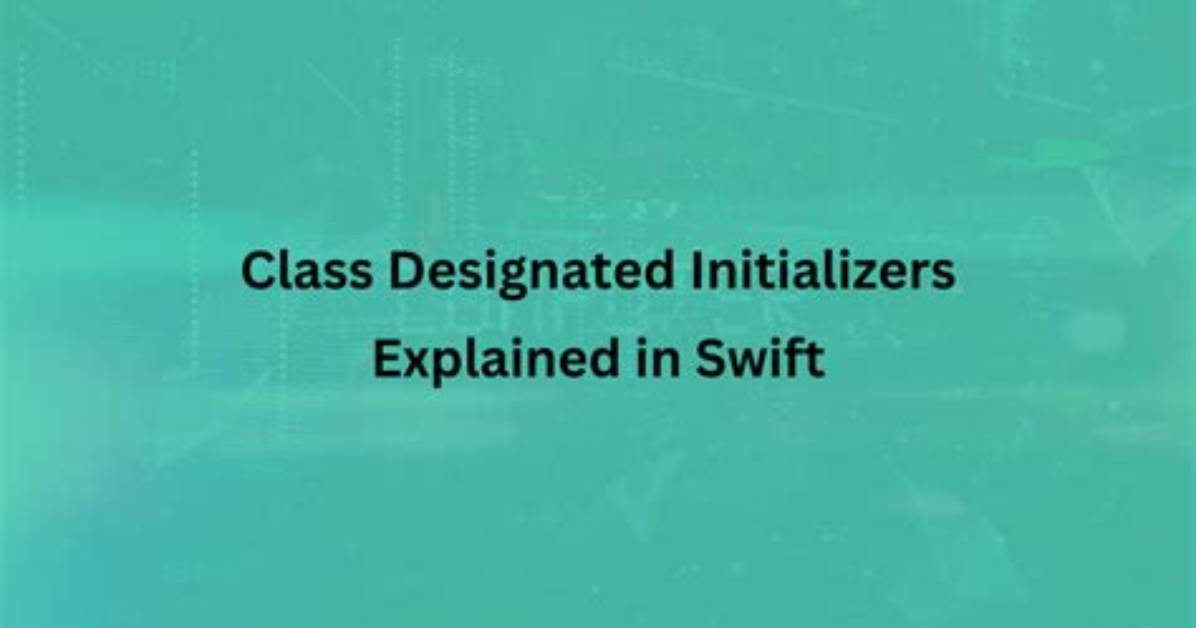 Class Has No Initializers Swift