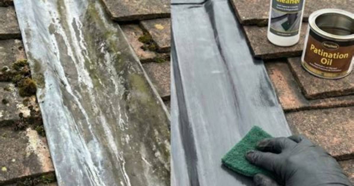 Cleaning Paint off Lead Flashing