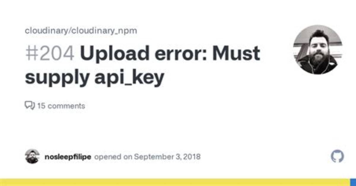 Cloudinary Error: Must Supply Api-Key - /Node_Modules/Cloudinary/Lib/Utils. Js:982