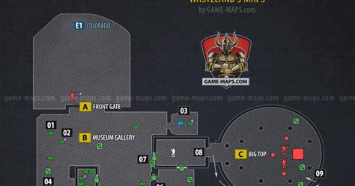 Clown Museum Map with Walkthrough