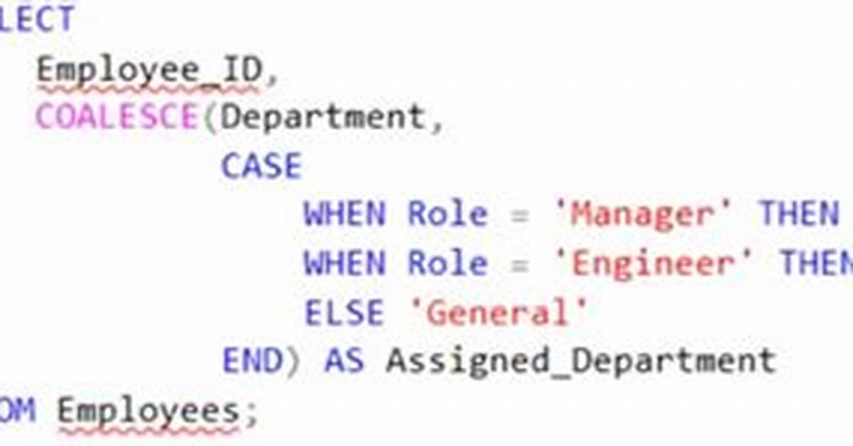 Coalesce in Sql to Case Statement in Oracle