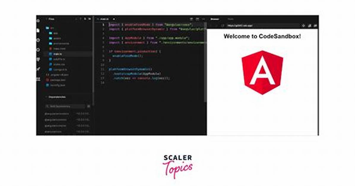 Codesandbox: How to Access Terminal in Angular Project