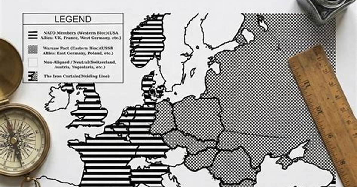 Cold War Europe Map — Printable Worksheet
