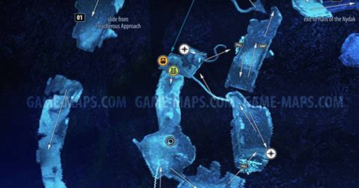 Collapsed Settlement Map, Dathomir for Star Wars Jedi Fallen Order