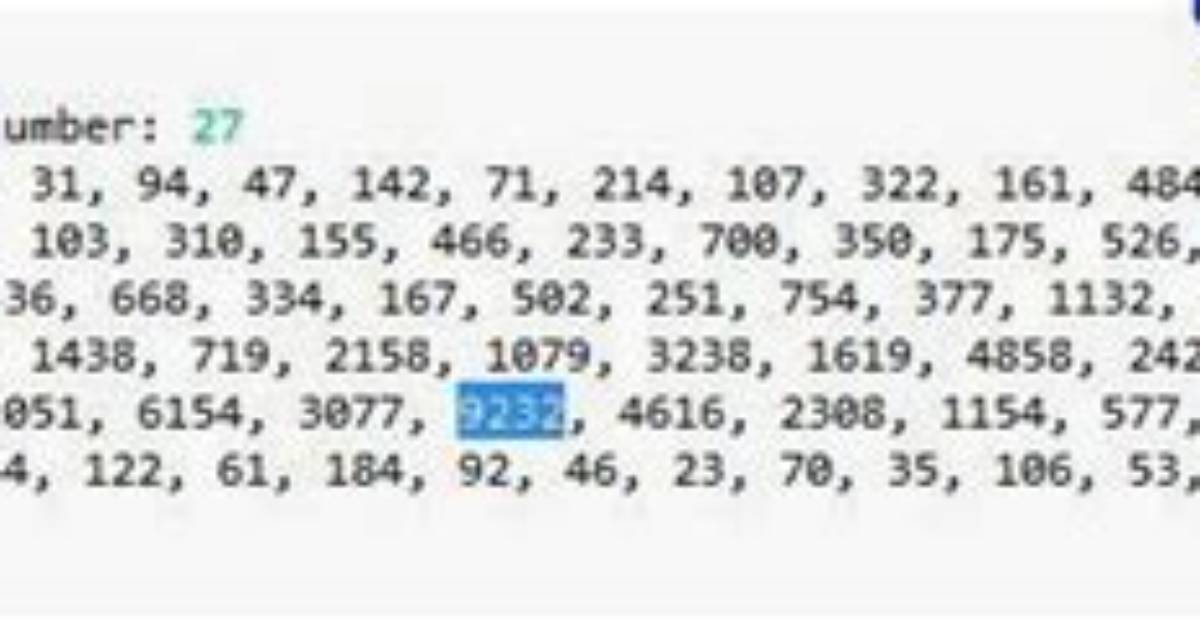 Collatz Conjecture for 27