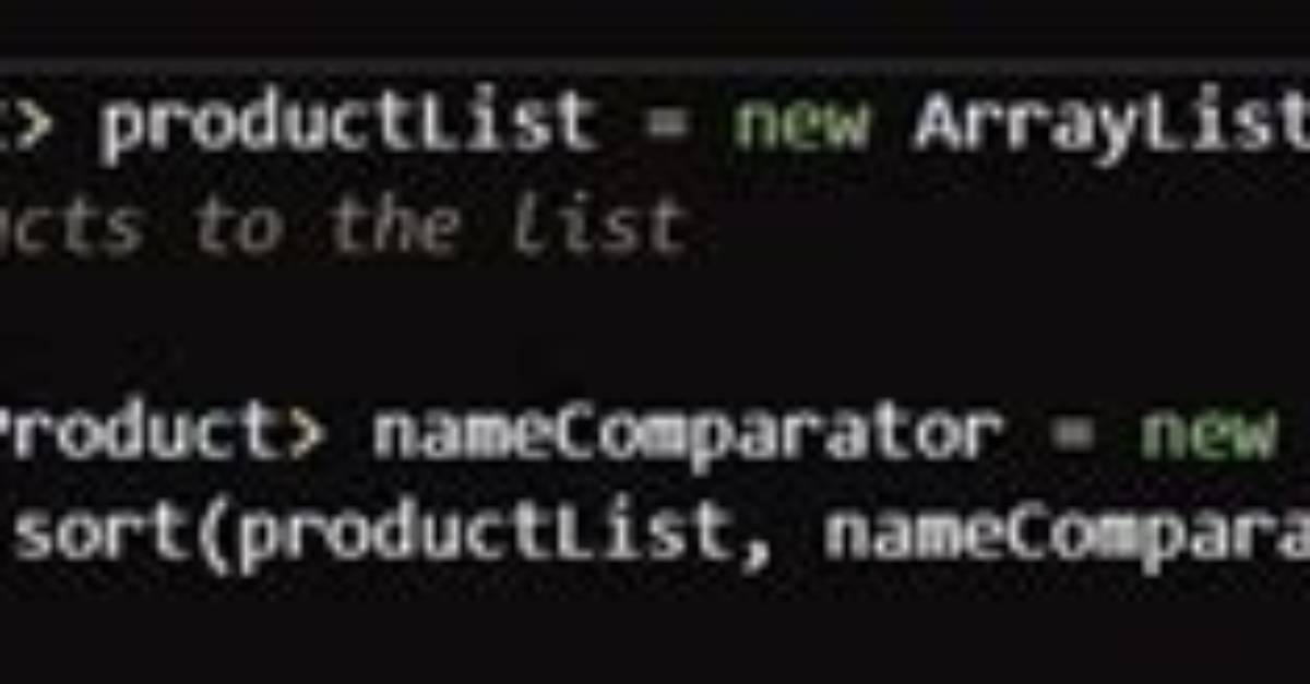Collections Sort(List, Comparator