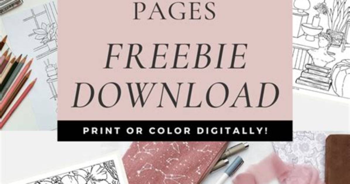 Coloring Pages for Adults - Digital Adult Coloring Books (Mandala)