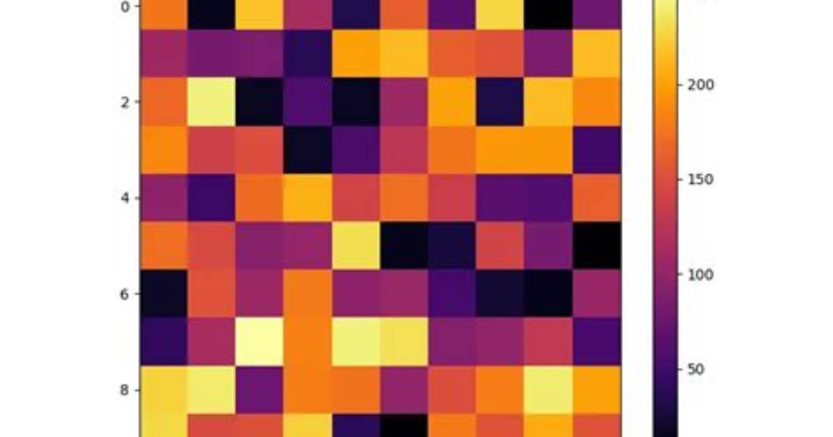 Colorplot of 2D Array Matplotlib