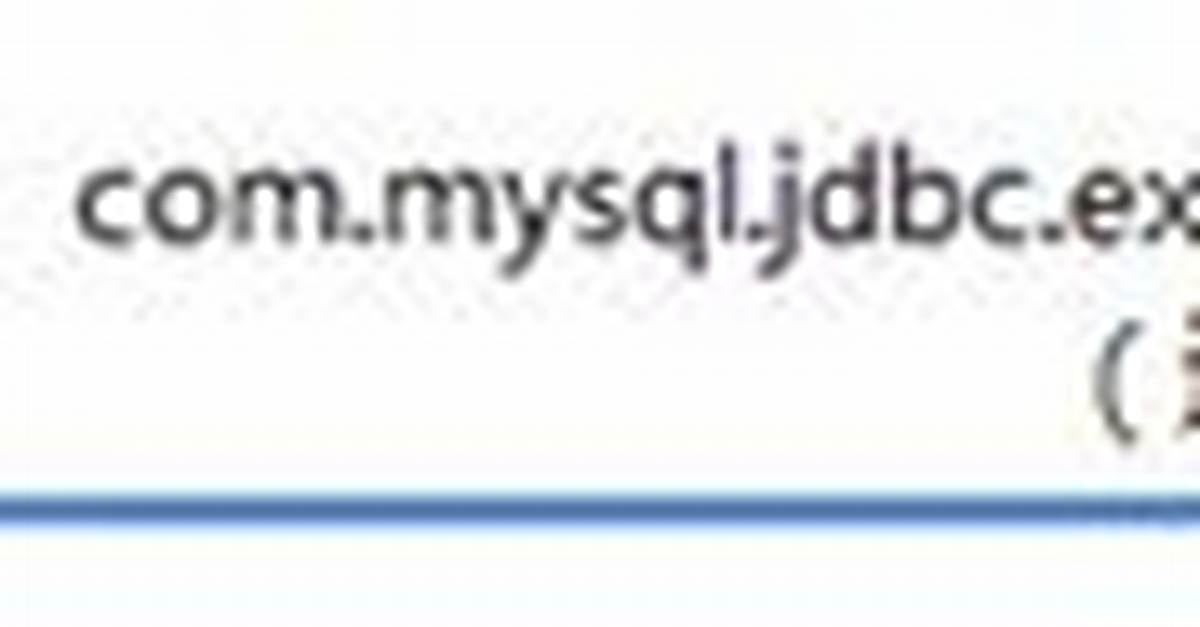 Com. Mysql. Jdbc. Exceptions. Jdbc4. Communicationsexception: Communications Link Failure