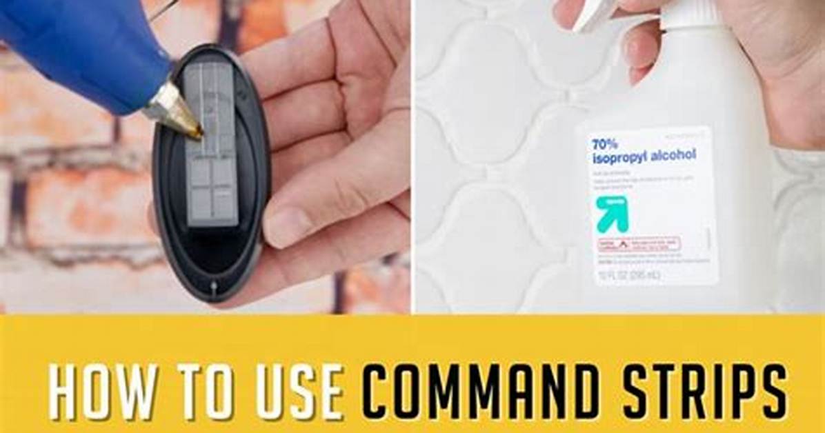 Command Strips on Tile