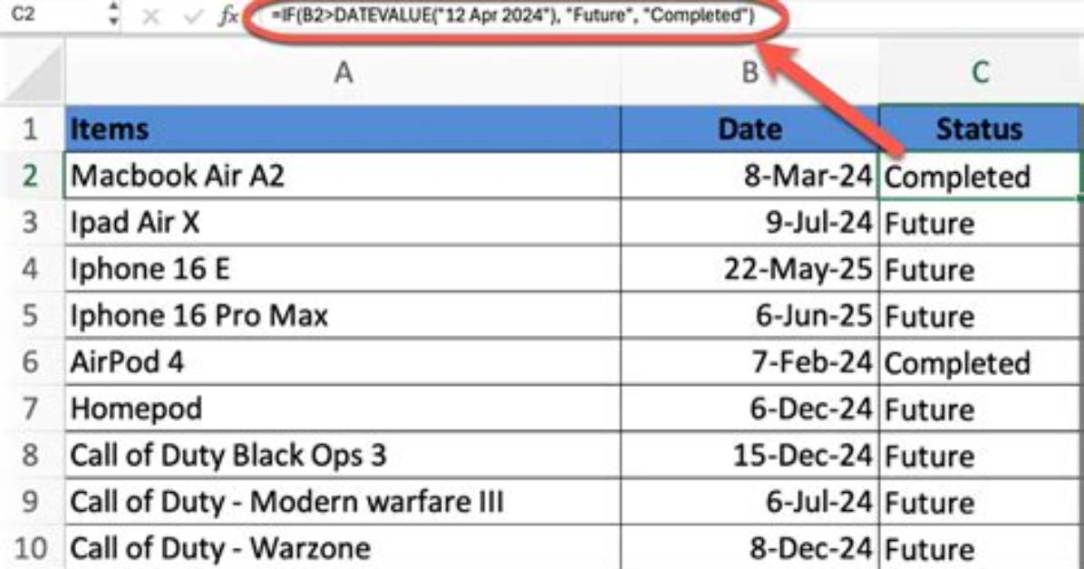 Compare Given Date with Today