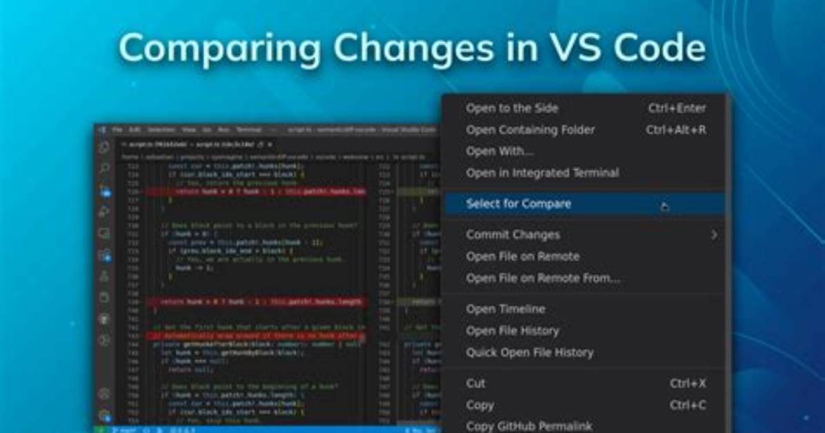 Compare Two Files in Visual Studio