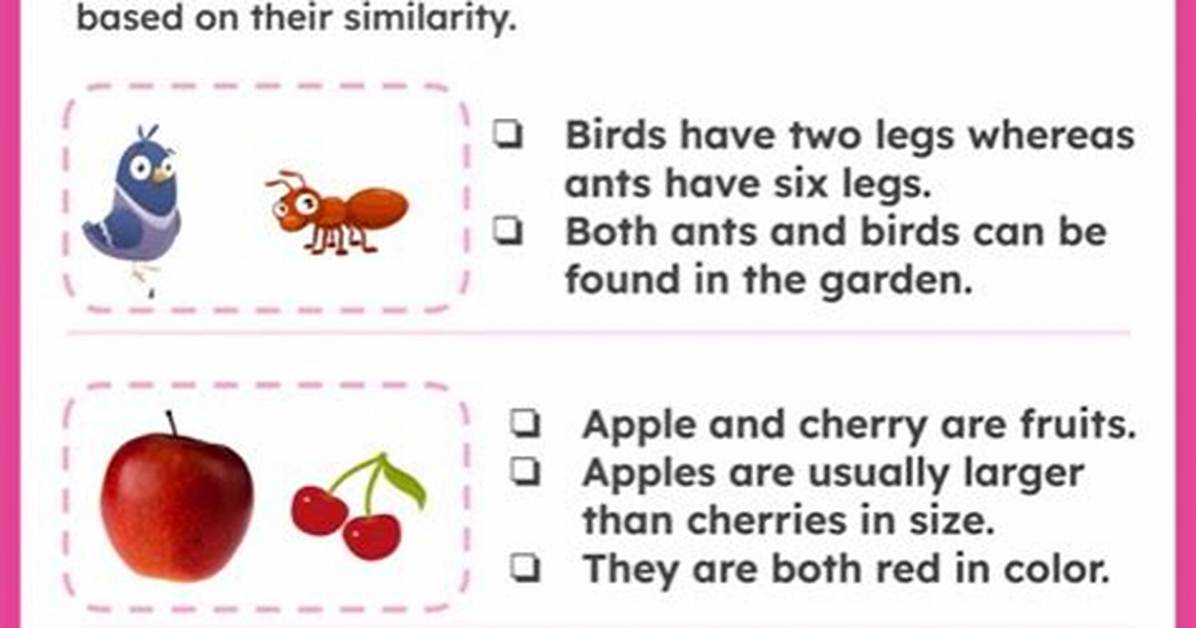 Comparing Two Things That Are Not Alike