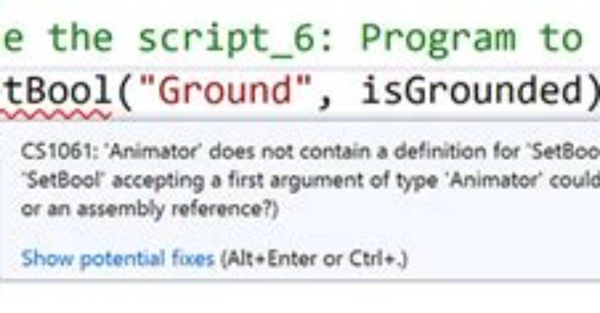 'Component' Does Not Contain a Definition for 'Enabled' and No Extension Method 'Enabled'