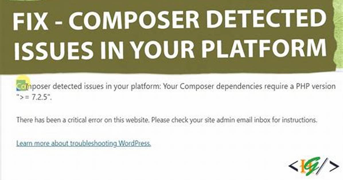 Composer Detected Issues in Your Platform: Your Composer Dependencies Require a Php Version ">= 7.3.0"