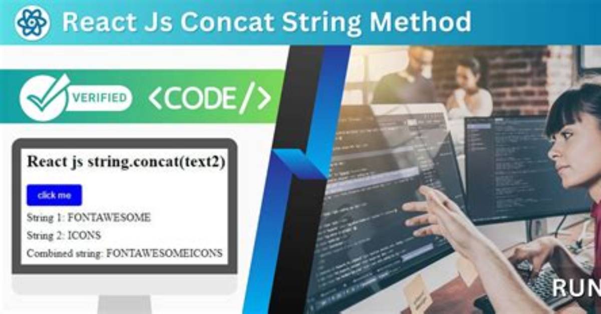 Concatenating Variables and Strings in React