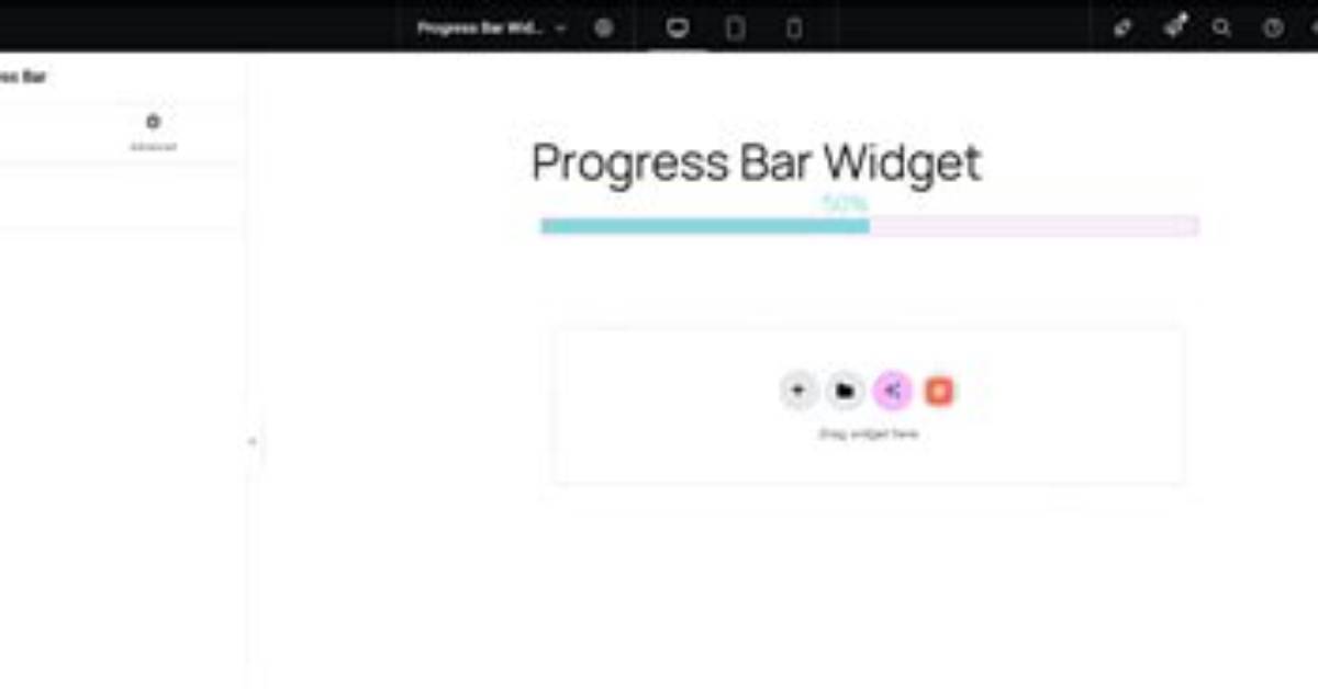 Configuring the Progress Bar Widget in Progressive Web Applications - Documentation for Ar System 21.3